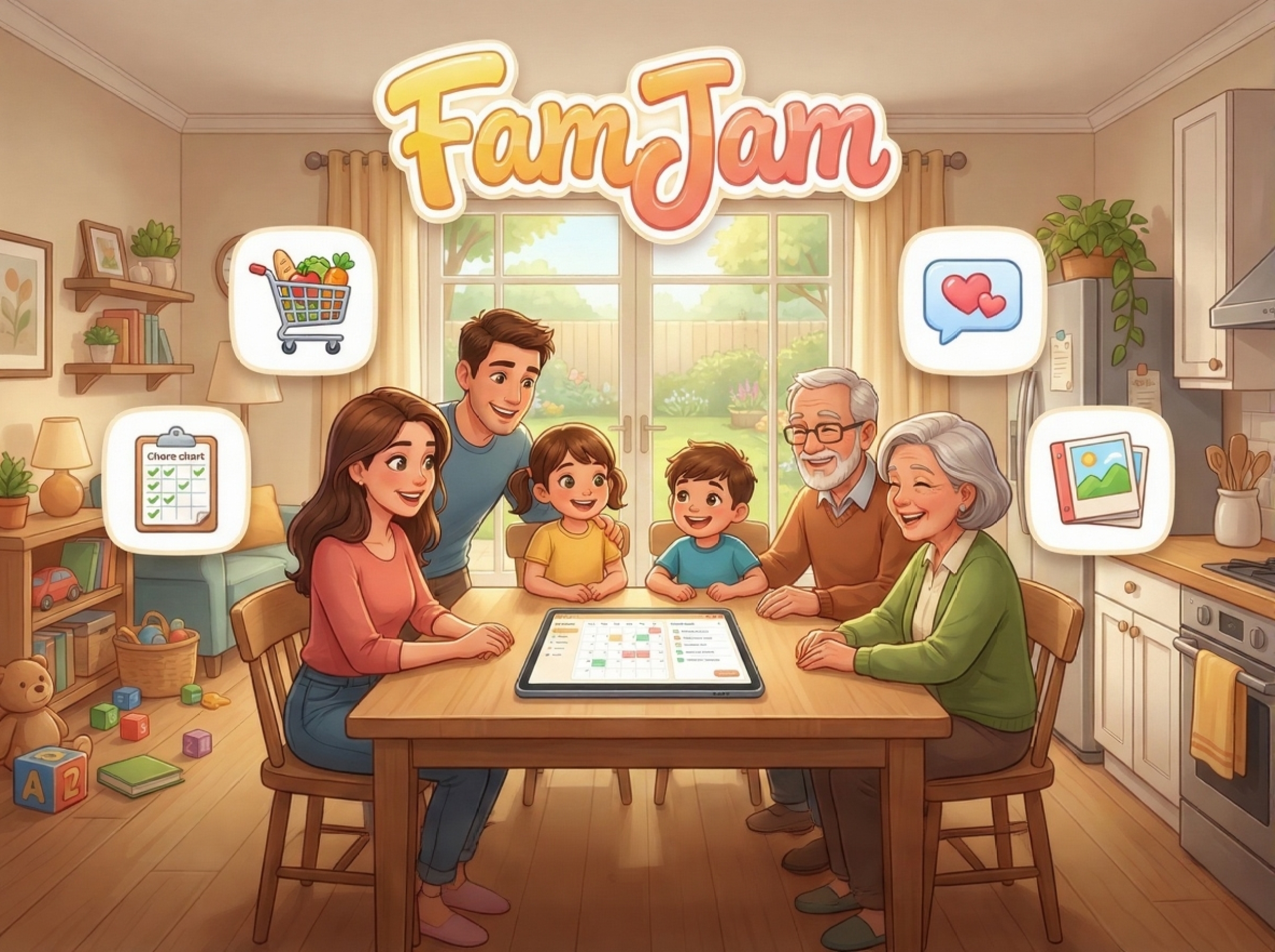 Fam Jam Home Screen